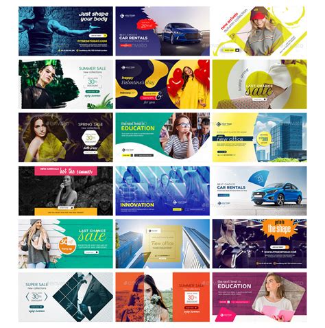 144 Multipurpose Facebook Banner Templates PSD Bundle - Design Template ...
