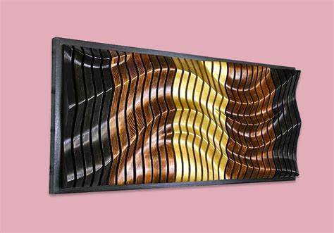 Wooden Waves 3D Natural Wall Art – Healsway India