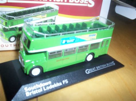 Buy Open top double decker bus, Southdown Bristol Lodekka FS 1:76 scale ...
