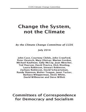 Fillable Online ouleft Change the System not the Climate - Online ...