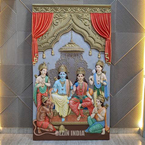 Lord Ram Darbar Wall Mural - 6.5x4ft | Divine Blessings & Art | Dezin ...
