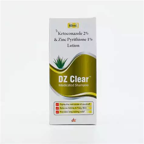 DZ Clear Medicated Shampoo – Anti-Dandruff & Itch Relief | Ketoconazole ...