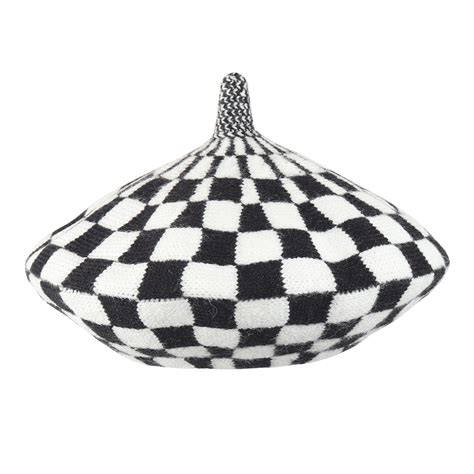 TIPY TIPY TAP CHECKS WINTER BERET - BLACK – Tipy Tipy Tap
