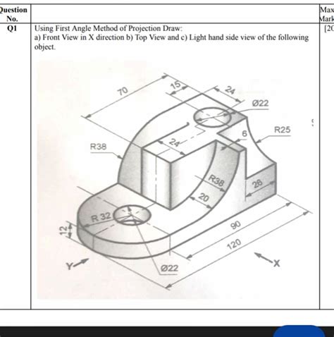 How to Draw First Angle Projection 的图像结果