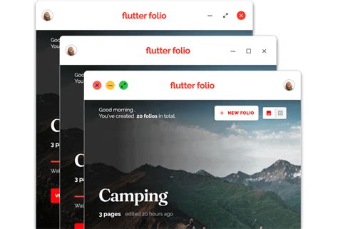 Flutter Sample Desktop App 的图像结果