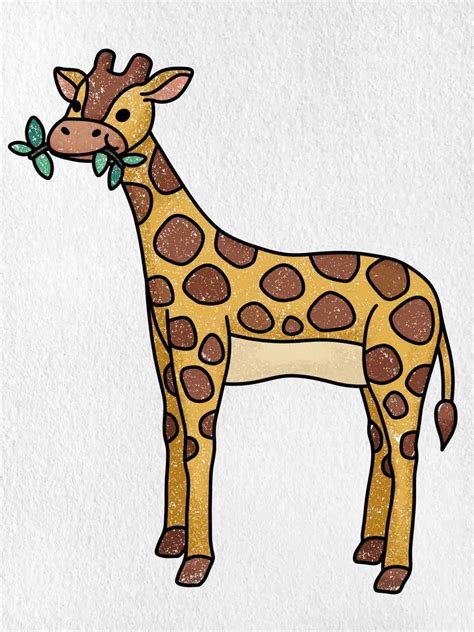 Easy Giraffe Drawings How to draw a giraffe