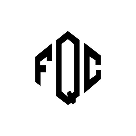 FQC Buchstaben-Logo-Design mit Polygon-Form FQC Polygon- und Würfelform ...