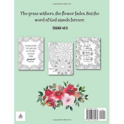 God's Garden Bible Verse Coloring Book: 30 Pages of | Ubuy India