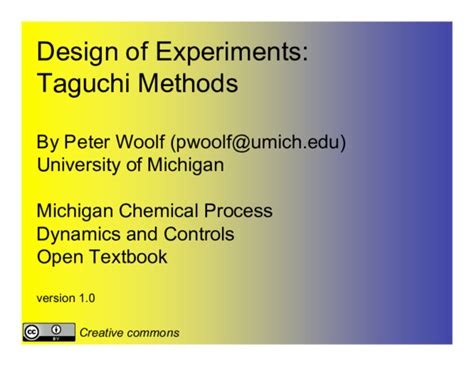 Image result for Taguchi methods Design of Experiments