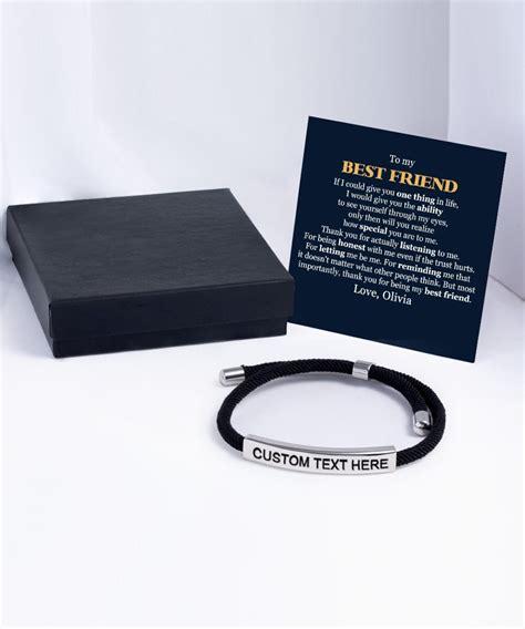 Best Friend Bracelet for Him, Best Guy Friend Gift, Christmas Present ...