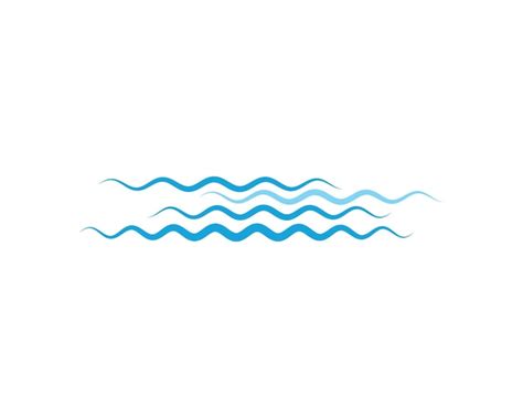 Water wave icon vector | Premium Vector