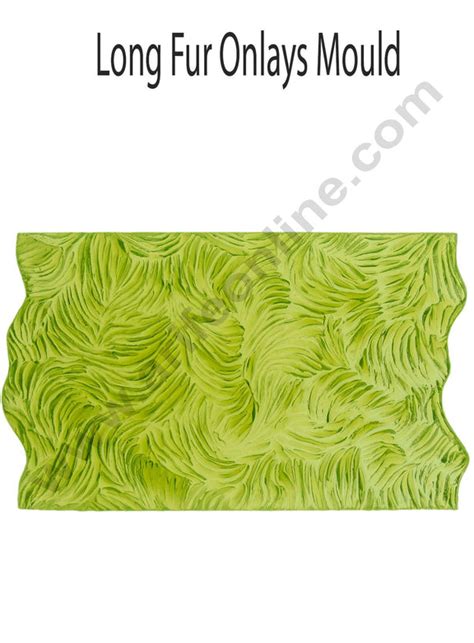Cake Decor Silicone Long Fur Pattern Impression Onlays Fondant Clay Ma ...