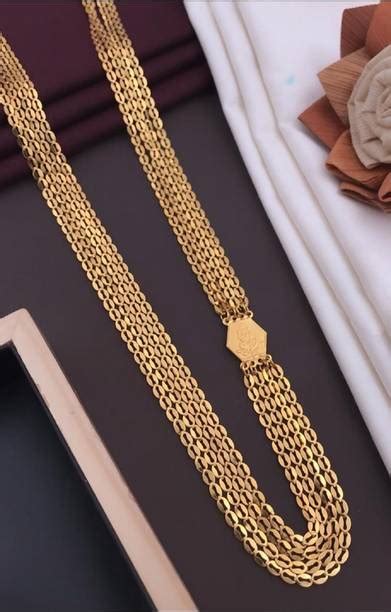 Long Gold Necklace Online at Best Prices in India | Flipkart.com