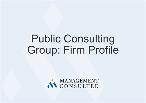 Public Consulting Group | Firm Overview & Salary Data