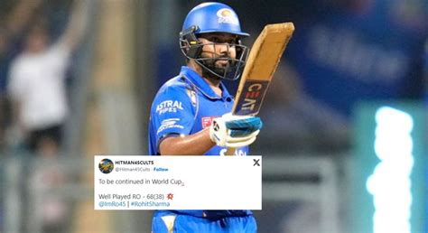 "To be continued in World Cup" - Fans react as Rohit Sharma returns to ...