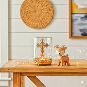 Buy Asha Enchant Decor Holy Cross Shadow T-Light Candle Holder | Metal ...