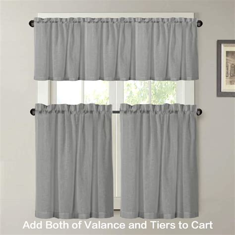 Buy H.VERSAILTEX Elegant Natural Linen Sheer Window Treatment Light ...