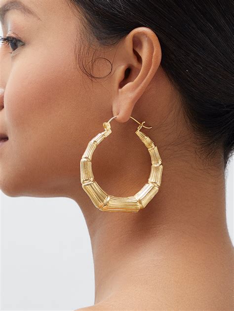 Abha Hoops | 24k Gold Plated | Handmade | Made in India – Ethnic Andaz