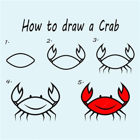 Crab Drawing For Kids