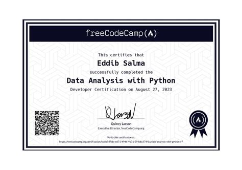 Image result for Freecodecamp Data Analytics Python Certification