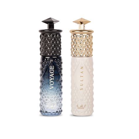 Manasik Set of 2 Alcohol Free Premium Attar, Voyage & Sultan, Fresh ...