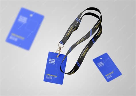 Employee id card holder mockup | Premium PSD