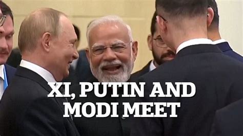 Xi, Putin and Modi seen laughing before SCO summit 'family photo'