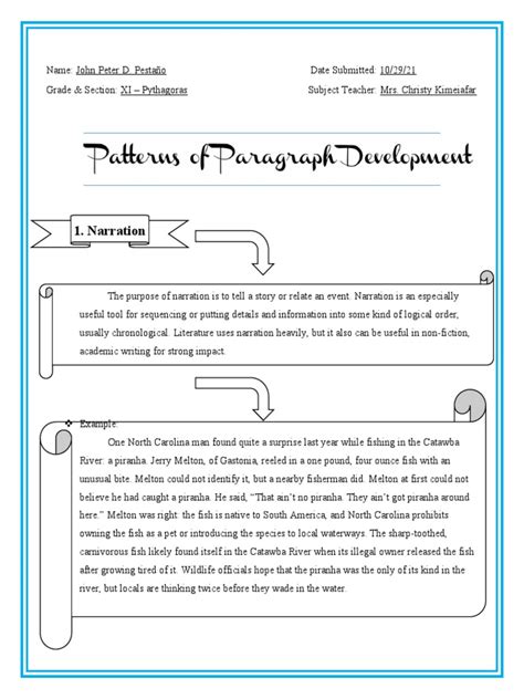 Image result for Sample of Paragraphs On Patterns of Development