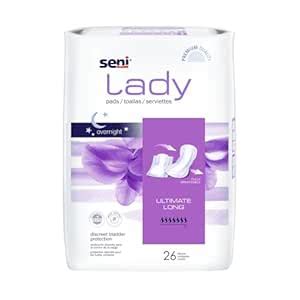 SENI Lady Ultimate Long Bladder Control Pads - 26 pcs, Overnight ...