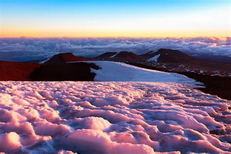 Snow on Mauna Kea | Mauna Kea Big Island Hawaii | Hawaii Landscape And ...