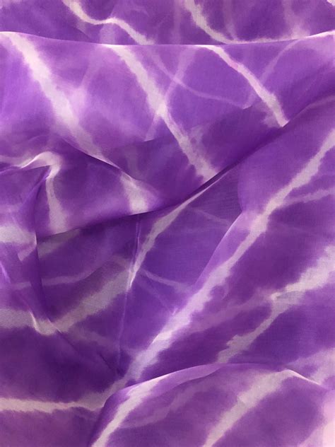 LEHERIYA TIE AND DYE PURE SILK ORGANZA FABRIC – Akrithi
