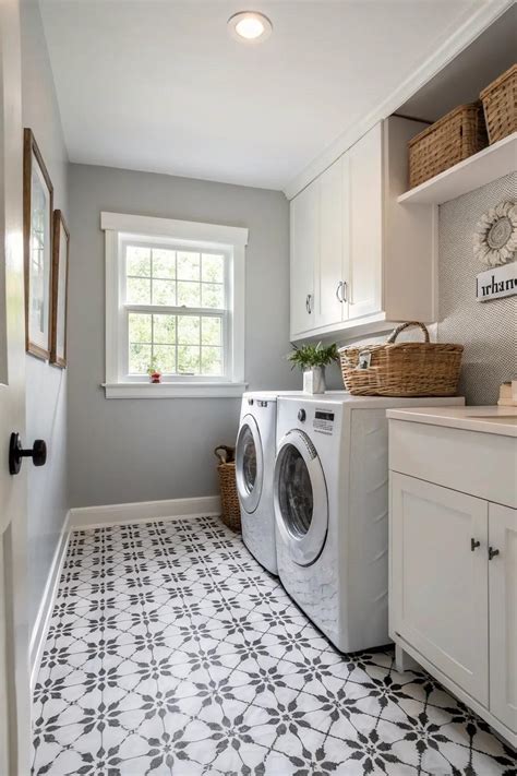 19+ Stylish Laundry Room Floor Ideas