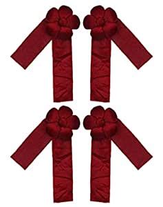Buy Kuber Industries Velvet 4 Pieces Curtain Tie Back Tassel Set ...