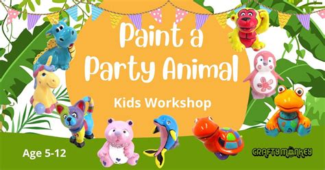 Kids Workshop: Paint a Party Animal ? ?, 12 Moores Walk, PE19 1AG St ...