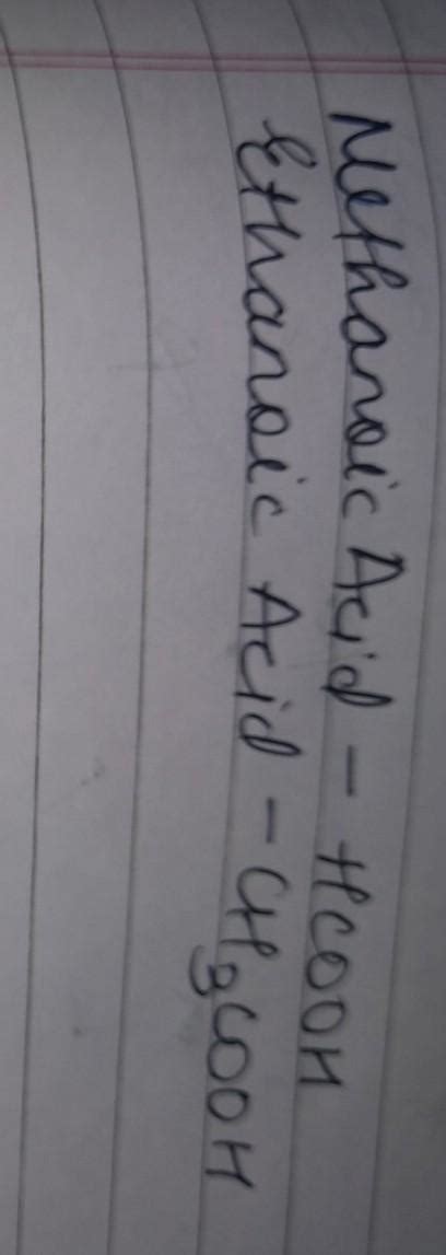Write the IUPAC names, common names and formulae of the first two ...