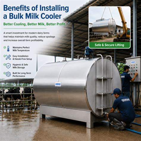 What Are the Benefits of Installing a Bulk Milk Cooler in a Dairy Farm?
