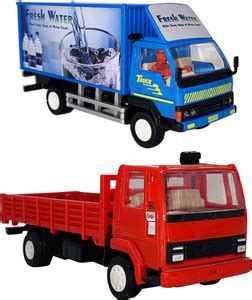Miniature Mart Small Size Set of 2, Cargo Lorry & Fresh Water Supply ...