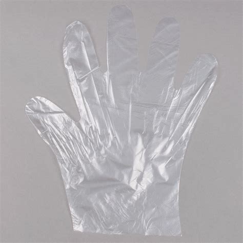 Choice Medium Disposable Food Service Poly Gloves - 1000/Box