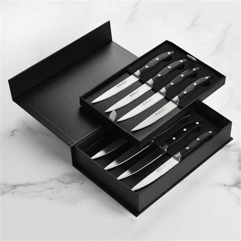 Henckels Forged Steak Knife Set - 8 Piece Black – Cutlery and More