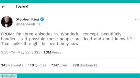 Stephen King gives this horror series his seal of approval