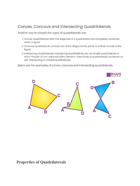 Properties of Quadrilateral Class 6 的图像结果