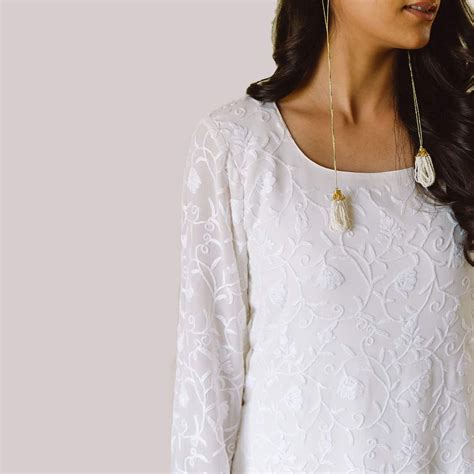 Shop Hand Embroidered Straight Kurta | Treasures of Kashmir