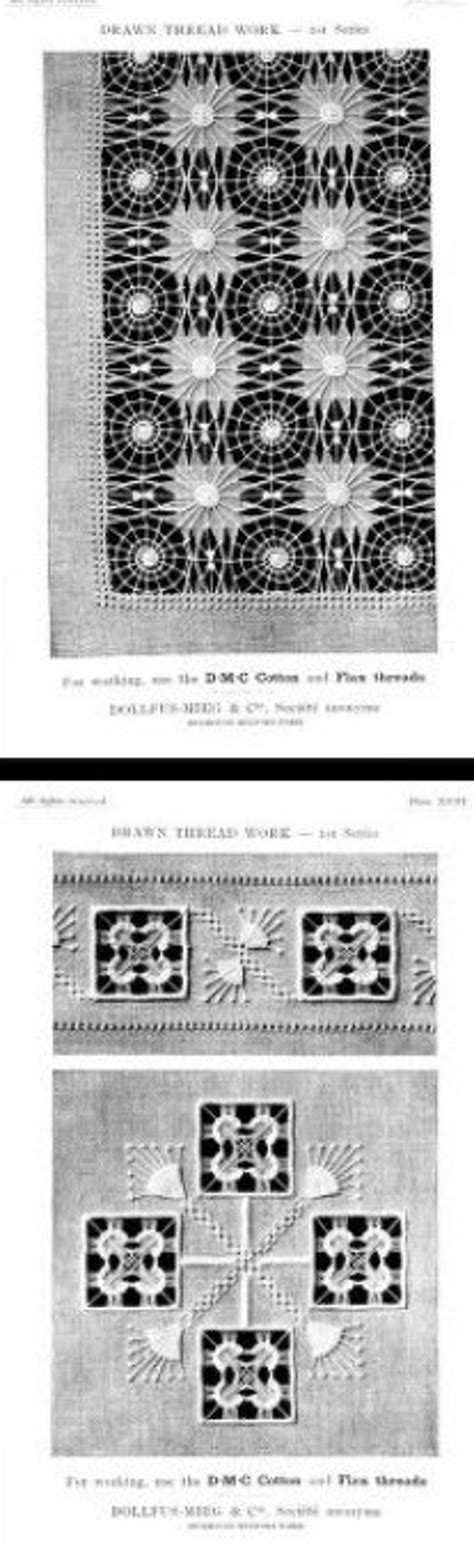 Drawn Thread Work Patterns 的图像结果