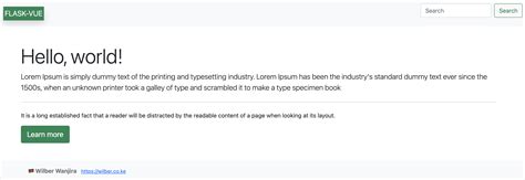 Python Flask with Vue.js Example 的图像结果