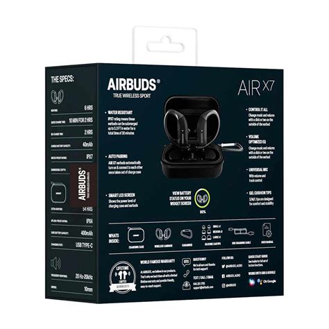 Buy Airbuds Air X7 True Wireless Sport Earbuds, Black from Dollar ...