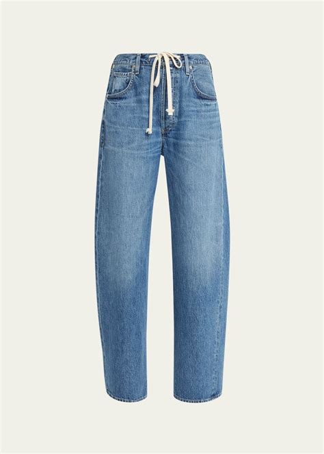 Citizens of Humanity Brynn Drawstring Wide-Leg Trouser Jeans - Bergdorf ...