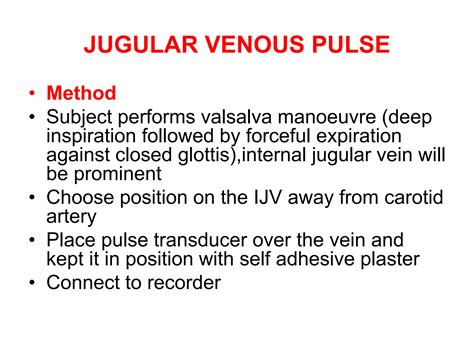 Jugular venous pressure and pulse pptx | PPTX