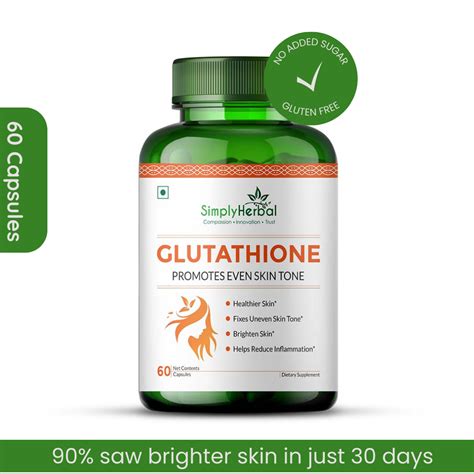 best glutathione tablets for skin whitening-60 Capsule – SimplyHerbal