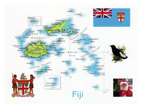 Map Of Fiji And Australia