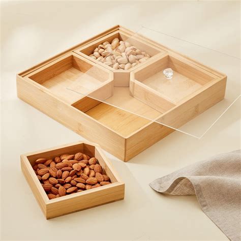 Buy Vamos Istana Set of 4 Bamboo Condiment Set with Tray from Home ...